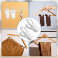 thumbnail image 6 of New Arrivals 50 Pack White Plastic Hanger Clips for Baby Clothes, 6 of 7