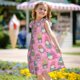 thumbnail image 5 of Balery pink Holiday Joy Camisón de princesa para niñas, pijama de algodón con mangas abullonadas, suave y bonito.-Small, 5 of 6