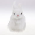 thumbnail image 4 of Simulation Animal Plush Rabbit Figure Model Toy for Doll White, 4 of 8