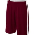 thumbnail image 2 of A4 Reversible Moisture Management 10" Short For Men in Maroon White | N5284, 2 of 2