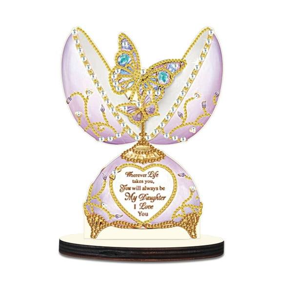 Diamond Painting Desktop Decoration, Butterfly 5D DIY Special Diamond Art Decoration Kit for Adults, Office Desktop or Christmas Holiday Gift