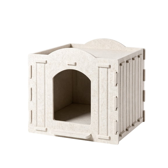 Soft Felt Cat Cave House for Indoor Cats, Comfortable Enclosed Cat Hideout Shelter, Sturdy Breathable Felt Cat Bed for Kitten & Adult Cats