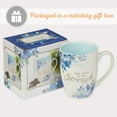 thumbnail image 6 of Christian Art Gifts Motivational Ceramic Coffee and Tea Mug for Women: The Lord is My Strength - Psalm 28:7 Bible Verse Novelty Inspiring Hot and Cold Beverage, Pastel Blue and White Floral, 12 oz., 6 of 6