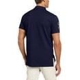 thumbnail image 2 of U.S. Polo Assn. Mens Slim Fit Short Sleeve Polo Shirt with Applique, Classic Navy, X-Large, 2 of 2