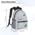 thumbnail image 4 of Picia Turtles And Shells Large Capacity Backpack Classic Style Backpack Casual Backpack Water-Resistant School Work Travel Outdoor Backpack, 4 of 8