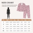 thumbnail image 4 of Yiaed Cute Fox Pink Tree Print Pajamas Women's Long Sleeve Sleepwear Soft Button Down Loungewear Pjs Lounge Set Nightwear Womens Pajama Pants-Medium, 4 of 7
