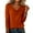 07#Saffron, variant on Womens Sweater Lightweight Loose Pullover Tops Long Sleeve Cowl Neck Ribbed Casual Knit wear Hot Pink S