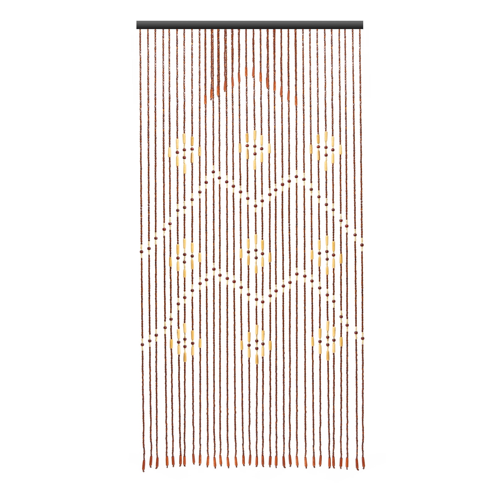 Wooden Bead Curtain, String Door Curtains Beaded, Chinese Classical Coffee for Doorway, Tie Top,  Home Décor