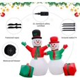 thumbnail image 3 of 5ft Christmas Inflatable Snowman,Christmas Decorations Inflatables Snowmen with Gift Boxes Build-in LED Lights, Blow up Party Decor for Indoor Outdoor Home Yard Garden Lawn Xmas Decorations., 3 of 7