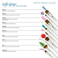 thumbnail image 6 of SG310 | Soft-Grip™ 5pc Synthetic Sable Variety Brush Set, 6 of 8