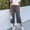 Dark Gray, variant on Linen Capri Pants For Women Baggy Linen Pants Women Ankle Pants For Women Wide Leg Capri Womens Capris Linen Pants Linen Capri Pants For Women Womens Cropped Pants Cotton Trousers