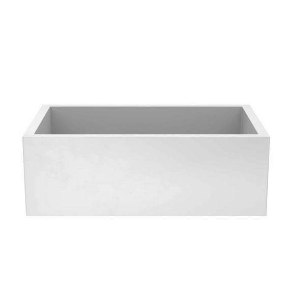 Native Trails Nsk3018 Nativestone 30" Farmhouse Single Basin Concrete Kitchen Sink - Pearl