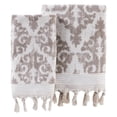 thumbnail image 6 of SKL Home Mirage Fringe Hand Towel (2-Pack), Aqua, 16" x 26", 6 of 8