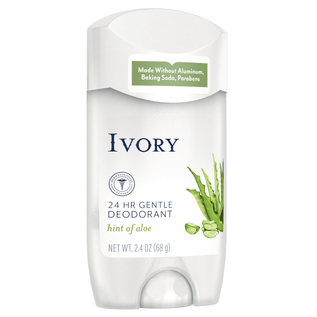 (3 pack) Ivory Gentle Deodorant, Hint of Aloe, 2.4oz ( 3 Count )