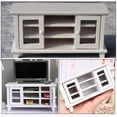 thumbnail image 4 of Meuble Miniature Meuble Télé avec Compartiments de Rangement Matériau en Bois de Qualité Supérieure Blanc, 4 of 6