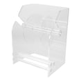 thumbnail image 2 of Shisuyan Label Dispenser Stand Office Sticker Roll Organizer 3 Slot Acrylic Stand Adjustable Label Roll Dispenser Adhesive Labels Dispenser, 2 of 8
