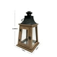thumbnail image 3 of Better Homes & Gardens Rustic Wood Metal Candleholder Lantern, 14", Medium, 3 of 6