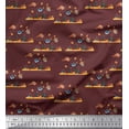 thumbnail image 1 of Soimoi Velvet Fabric Coral & Fish Ocean Print Fabric by Yard 58 Inch Wide, 1 of 3