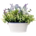 thumbnail image 5 of Northlight Artificial Lavender and Mixed Spring Floral Arrangement in Ceramic Pot - 12", 5 of 9
