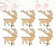 thumbnail image 3 of WEAVILUX 6-Piece Rustic Deer and Elk Figurines Set for Office Desk, Tabletop Decoration, Home and Cabin Decor, 3 of 6