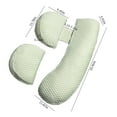 thumbnail image 3 of iMounTEK Adjustable Pregnancy Pillow Soft Support for Maternity Women Sleeping, Detachable Cover, Green, 3 of 9