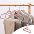 thumbnail image 1 of Flocked Clothes Hanger Home Adult Non-Slip Drying Rack No Mark Hanger, 16.5 Inches, 10-Pack, Great For Adult Closets, Clothes, Pants, Coat And More, 1 of 1