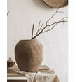 thumbnail image 6 of Round Earthenware Brown Pot, 6 of 13