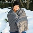 thumbnail image 4 of ActionHeat 7V Battery Heated Synthetic Throw Blanket, Grey, 4 of 8