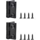 thumbnail image 5 of Bisagras de gabinete de 2 piezas Bisagra de puerta Bisagra de puerta de gabinete Bisagras para puerta de gabinete Aleación de zinc con tornillos para puerta de gabinete de muebles, negro, 11 Feliz Sencillez, 5 of 5