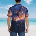 thumbnail image 5 of Haiem Starry Sky Flying Tiger Printed Hawaiian Shirt for Men - Men’s Casual Beach Summer Shirts - Stretch Fabric with Modern Fit-Medium, 5 of 7