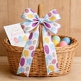 thumbnail image 5 of Btomtd Sewn Edge Easter Ribbon with Rabbit and Eggs Patterns 2.4 Inch x 6.6 FT, Ribbons for Gift Wrapping, Handmade Bow Crafts and DIY Decor (Purple), 5 of 6