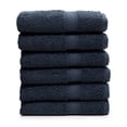 thumbnail image 2 of Authentic Hotel and Spa Authentic Hotel Spa Turkish Cotton Washcloth (Set of 6) Navy Blue, 2 of 5
