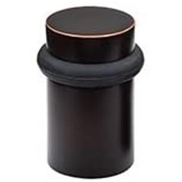 Emtek 2258US19 2 in. Cylinder Floor Bumper, Flat Black