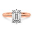 thumbnail image 4 of IGI Certified 2 Carat Emerald Shape Lab Grown Diamond Engagement Ring | 14K Rose Gold |Solitaire Lab Diamond Ring | FG-VS1-VS2 Quality Friendly Diamonds, 4 of 6