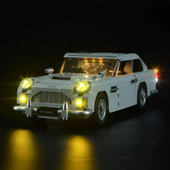 ERDS-LED Light Kit for Creator Expert James Bond Aston Martin DB5 Car - Compatible with 10262 Lego Building Model (Model Set Not Included)