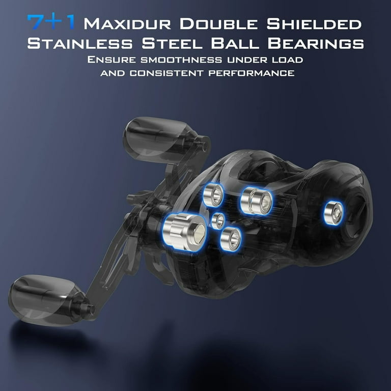 KastKing Left Baitcasting Reel Megatron 200, 6.4:1 Gear Ratio, 7+1  Stainless Steel Bearings - Walmart.com