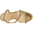 thumbnail image 5 of Jessica Simpson Womens Jaycin Embellished Heeled Sandal 6 Gold/Clear, 5 of 7