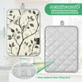 thumbnail image 6 of Yayeee Pot Holders Kitchen Heat Resistant with Pocket 7"x9.8" Cotton Oven Cooking Hot Pads, Leaves Pattern, 6 of 7