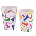 thumbnail image 4 of 2x 7PCS Vasos de papel desechables Vajilla de con de para novia, 4 of 6