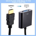thumbnail image 2 of Adaptador HDMI a VGA Yunsailing, paquete de 20, negro, 2 of 7