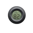 thumbnail image 1 of Methold Termómetro integrado Medidor de temperatura LCD con gabinete Medidor de humedad del clima digital Accesorios de plástico para tanque Electrónica Negro, 1 of 6