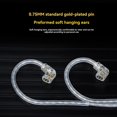 thumbnail image 2 of Cable de Auriculares Tipo C de 2 Chapado en Plata para ZS10 Pro, , ZSN PRO, ZSTX, AS10, Repuesto Original con Micrófono, 2 of 5