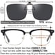 thumbnail image 4 of Gafas de Sol Clip On CAXMAN con Lentes Polarizadas Gris 60x47mm, 4 of 6