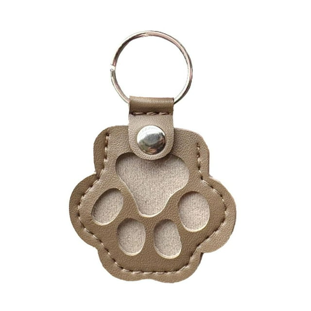Creative Pet Hair Keychain - Leather Charm for Dog & Cat Lovers, Portable & Unique Memory Keeper