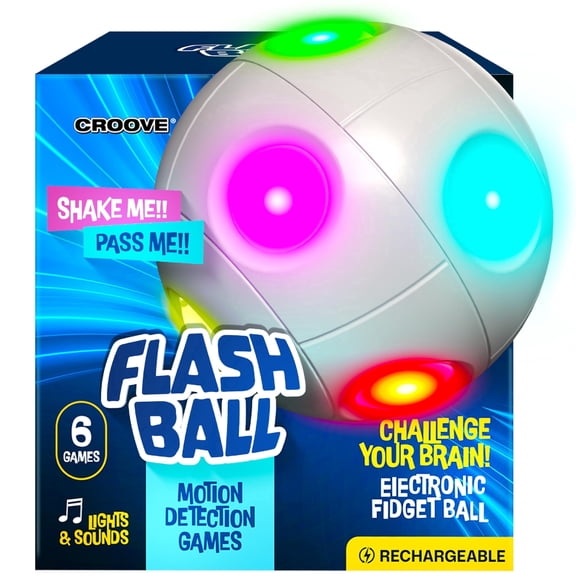 Croove 6 in 1 Brain and Memory Action Ball Motion Detection Games Fidget and Sensory Toy Ages 6 Years
