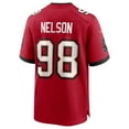 thumbnail image 3 of Men's Nike Anthony Nelson Red Tampa Bay Buccaneers Game Jersey, 3 of 4