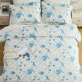 thumbnail image 4 of Hitime Luxury Printed Quilt Set Queen Size, Lightweight Comforter Set, Oversized Bedspread Coverlet Quilted Bedding Set, with 2 Matching Pillowcases, for All Season, 4 of 8