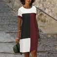 thumbnail image 1 of Fankiway Robe Décontractée à Col Rond pour Femmes, Manches Courtes, Imprimé, Taille Mi-Haute, Robes d'Été pour Femmes, Grande Taille en Solde, 1 of 8