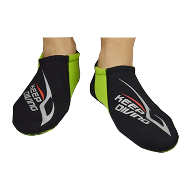 Mantenga el buceo DS-112 Calcetines de buceo de nylon Suministros de snorkeling Zapatos con tamaño múltiple Hombres Mujeres Protector submarino Cálido Riverside Green 【M】 Noticed OD003149-18