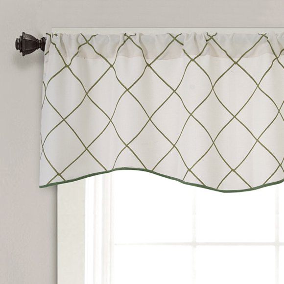 UPOUART Corta Para Ventana Estilo Rústico Verde Con Confección Para Y Oficina
